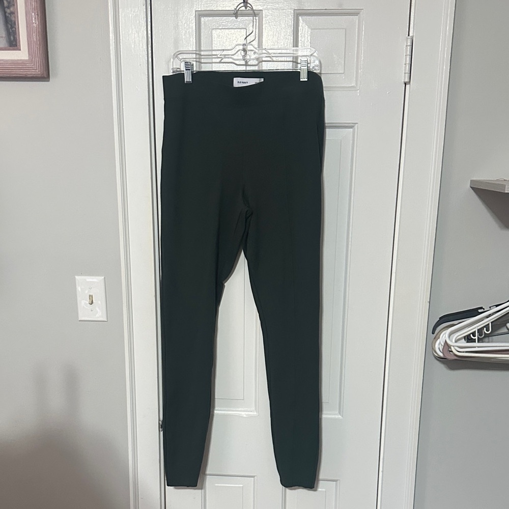 Old navy Hunter green Stevie leggings size large tall